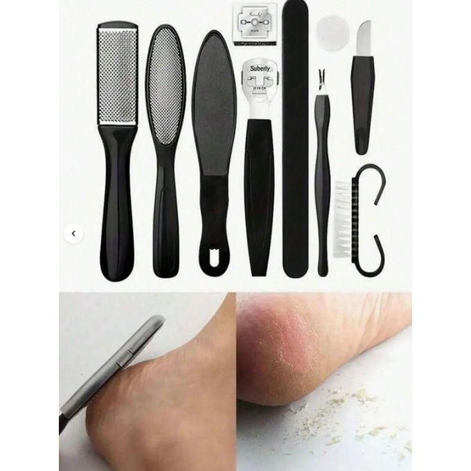 10PCS Rub Pedicure Set File