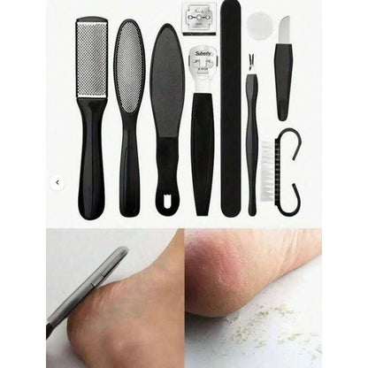 10PCS Rub Pedicure Set File