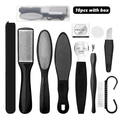 10Pcs Foot Care Tool Pedicure Manicure Kit Set