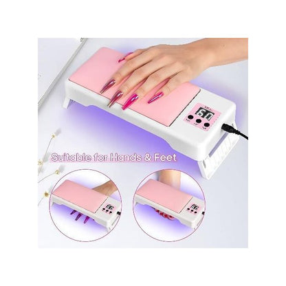 2-IN-1 Nail Arm Rest Hand Pillow Cushion UV LED Nail Lamp