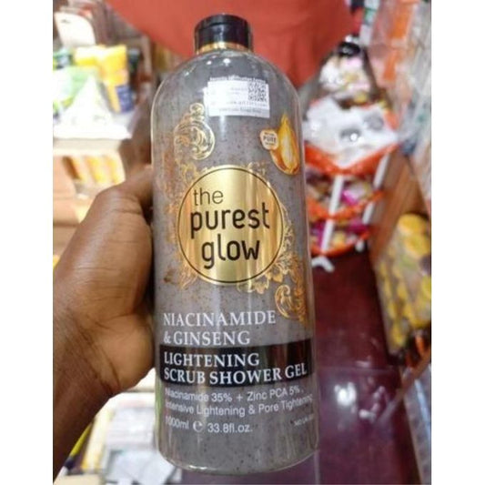 The Purest-Glow Niacinamide & Ginseng Lightening Scrub Shower Gel
