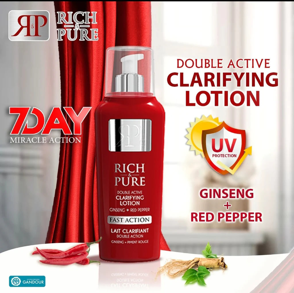 Rich & Pure Double Active Clarifying Lotion – Fast Action