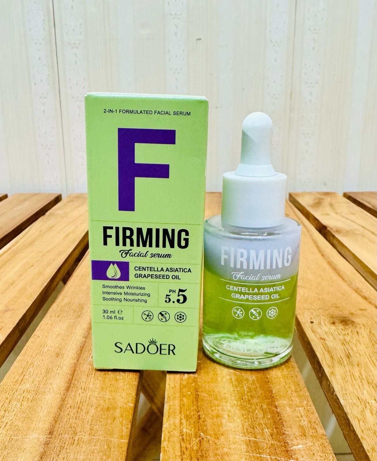 SADOER Firming Centella Asiatica Grapeseed Oil Facial Serum – 30ml