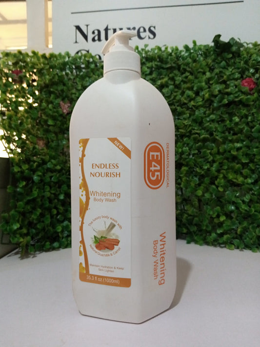 E45 Endless Nourish Whitening Body Wash Natural Goat Milk & Carrot Extract-500mll