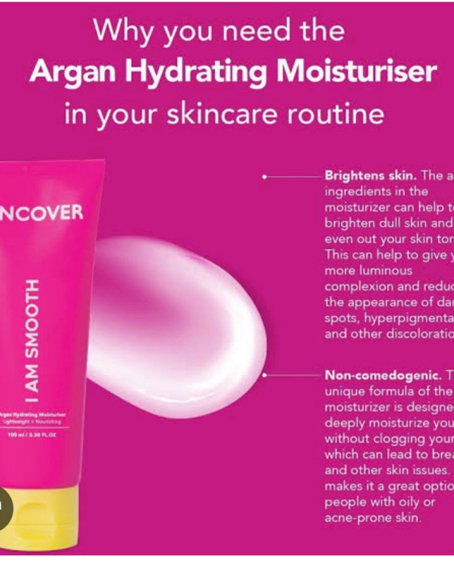 Uncover Argan Hydrating Moisturiser – 100ml