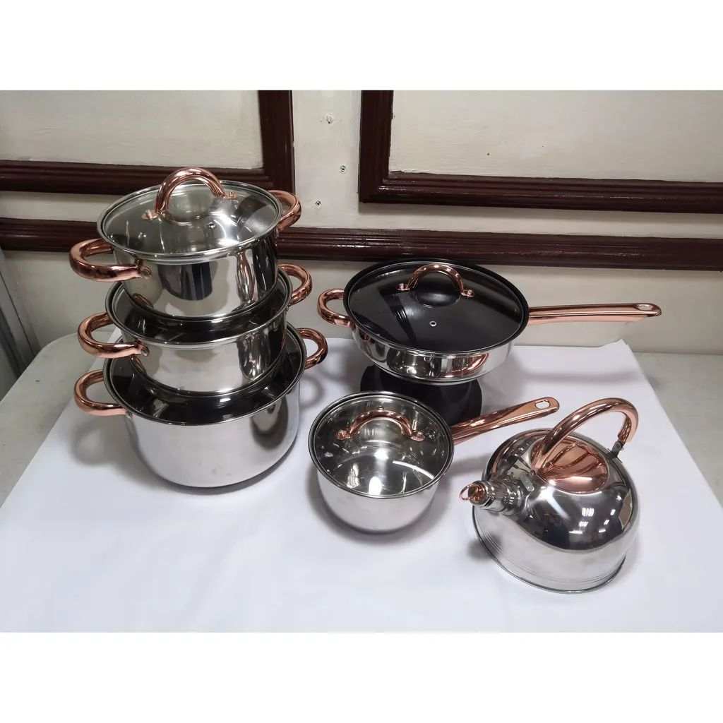 12pc stainless steel cookware set