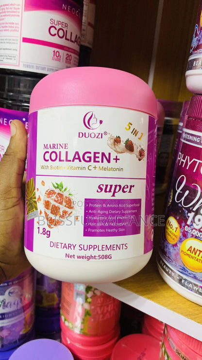 Duozi Marine Collagen + Biotin + Vitamin C + Melatonin Dietary Supplements
