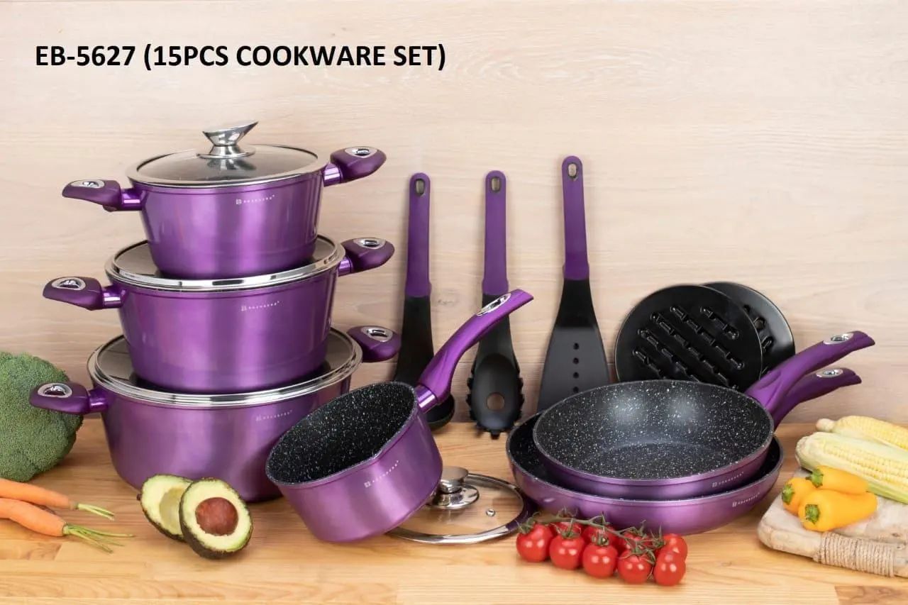 15pc Edenberg granite cookware set