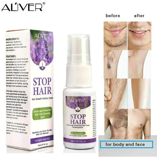 Aliver Hair Growth Inhibitor Spray – Stop Hair Regrowth Naturally
