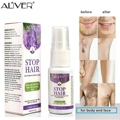 Aliver Hair Growth Inhibitor Spray – Stop Hair Regrowth Naturally