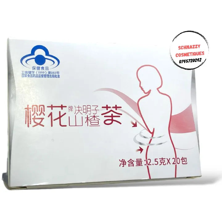 Chinese Herbal Women Cherry Blossom Flat Tummy Tea - CASSIA HAWTHORNE LOTUS LEAF ORANGE PEEL 2.5g x 20