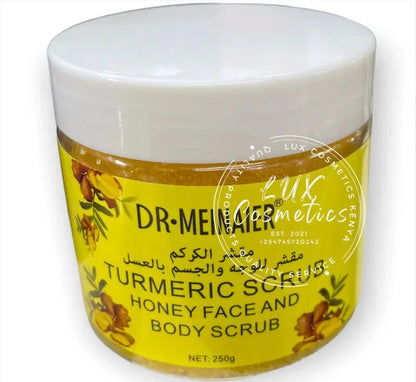 Dr. Meinaier Turmeric Scrub Honey Face & Body Scrub (250g)