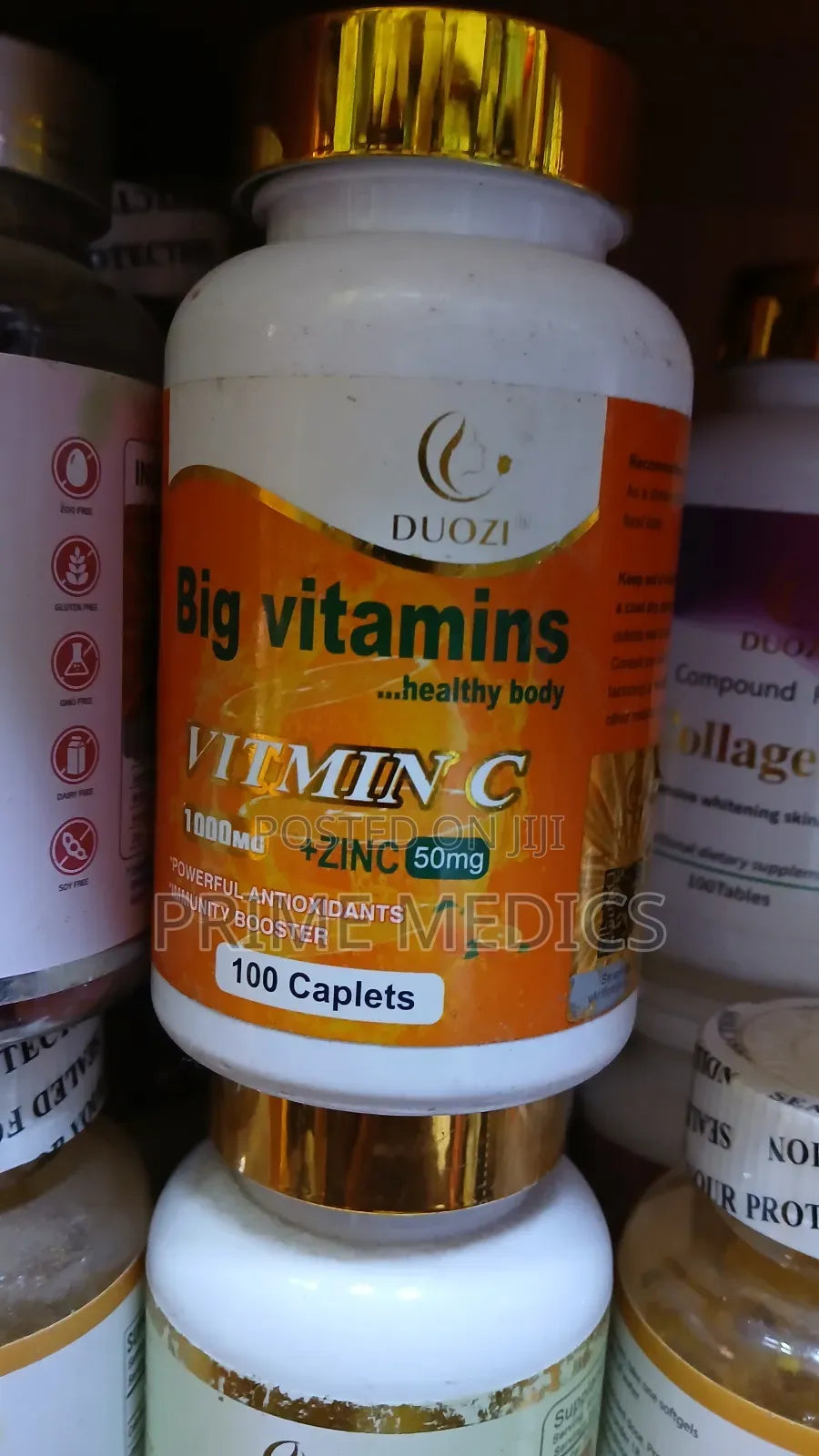Duozi Big Vitamin C with Zinc 1000 mg – 100 Caplets