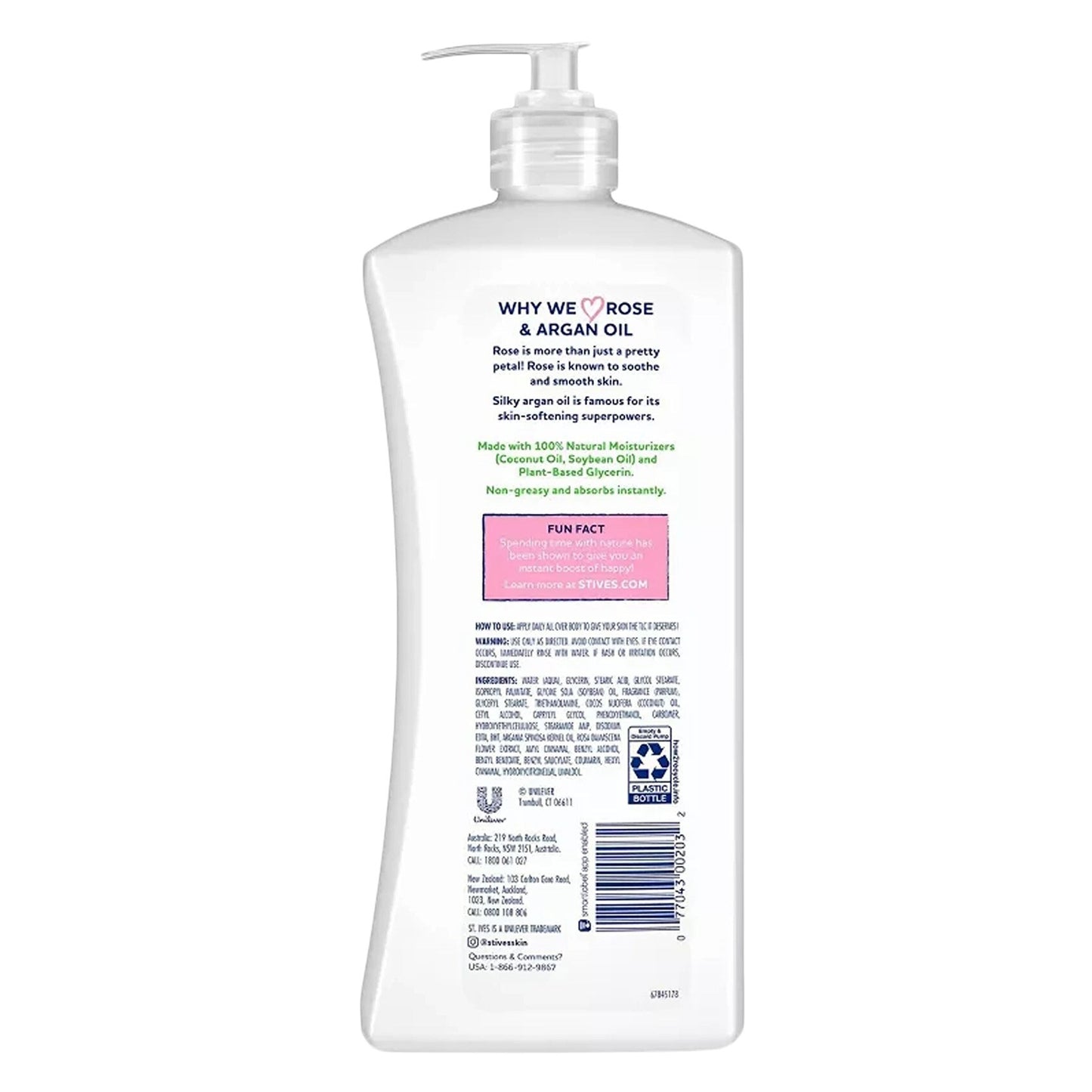 St. Ives Smoothing Rose & Argan Oil Body Lotion – 621ml