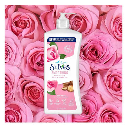 St. Ives Smoothing Rose & Argan Oil Body Lotion – 621ml