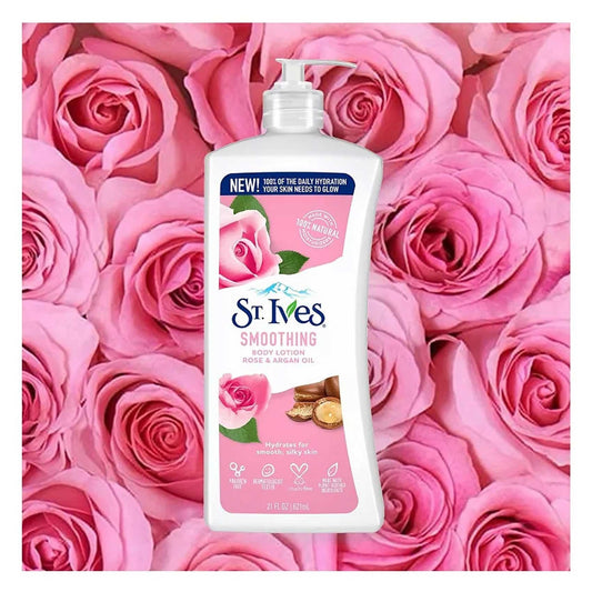 St. Ives Smoothing Rose & Argan Oil Body Lotion – 621ml