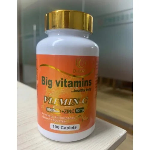 Duozi Big Vitamin C with Zinc 1000 mg – 100 Caplets