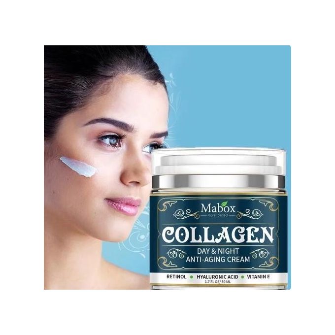 Mabox Collagen Day & Night Anti-Ageing Face Cream - 50ml