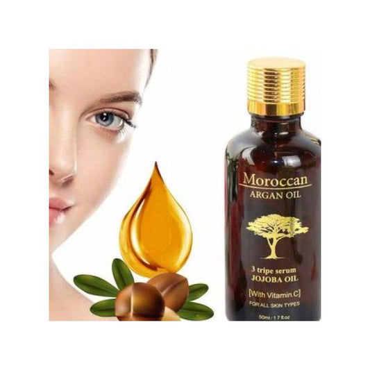 Moroccan Argan Oil Anti Aging Whitening Vitamin C Jojoba Oil Serum