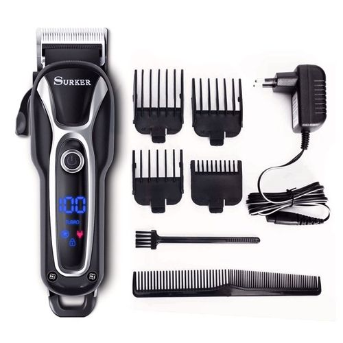 Surker Cordless Titanium Blades Hair Clipper Grooming Kit Turbo SK805