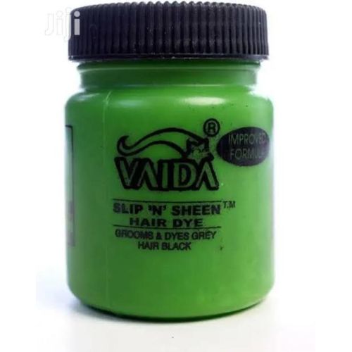 Vaida Black Hair Dye Pomade Slip N Sheen Hair Colouring Dye