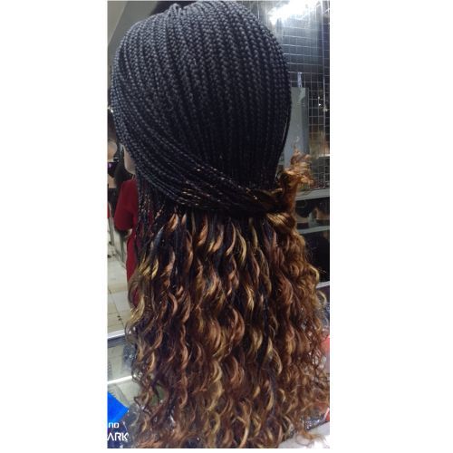 Braids Hair Extension With Curly Spanish Endings