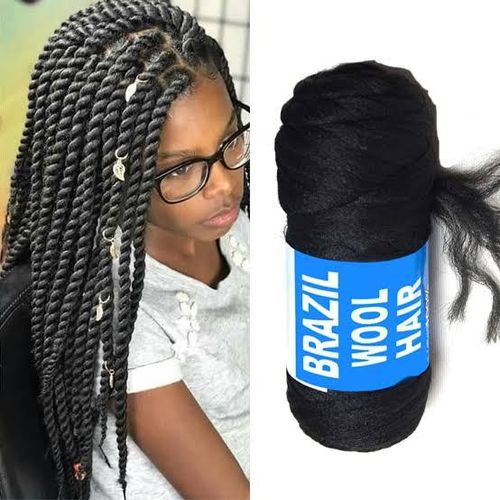 Brazilian Hair 1pc 100% Brazilian Wool Hair Twist/Faux Locs