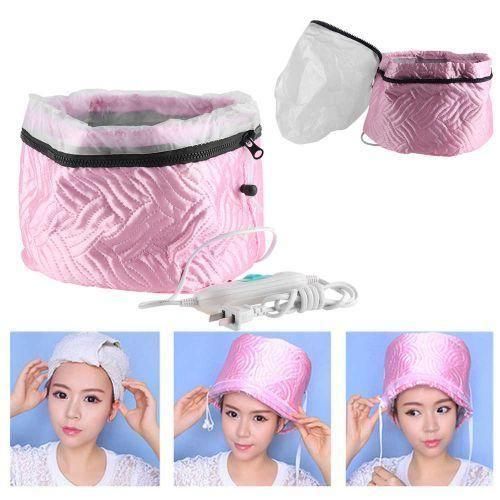 Natural Hair Steaming Deep Conditioning Cap with Adjustable Temperature Control.