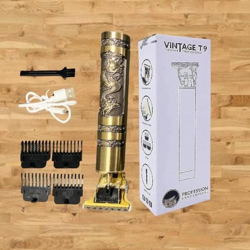 Vintage Rechargeable USB Professional Hair Cutting T9 Hair Clipper Trimmer Shaver