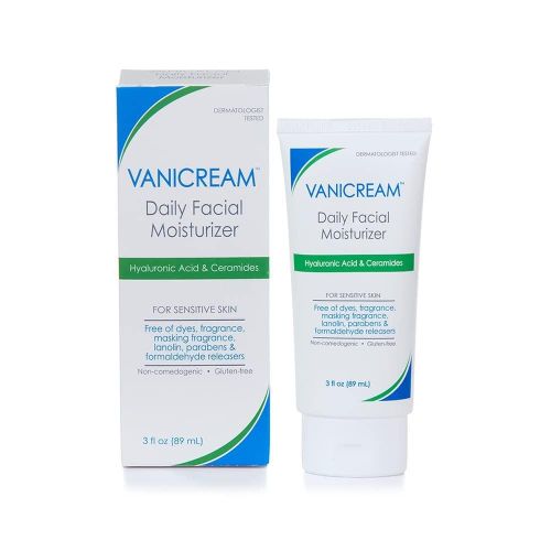 Vanicream Daily Facial Moisturizer With Ceramides and Hyaluronic Acid - Formulated Without Common Irritants for Those with Sensitive Skin