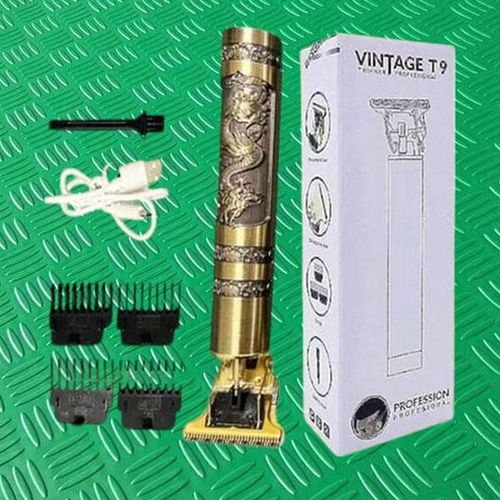 Vintage Built-in High Performance Lithium-Ion Battery T9 Professional Hair Clipper Trimmer Shaver