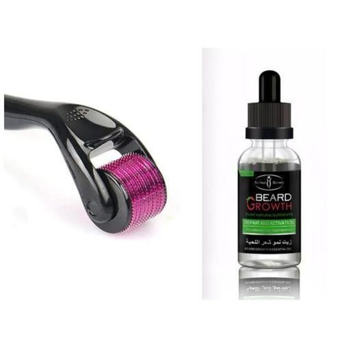 🔥 LIMITED DEAL — Derma Roller 0.3mm + Aichun Beard Growth Oil | Stimulates Beard Growth + Reduces Hair Loss + Rejuvenates Skin | KSh 1,600