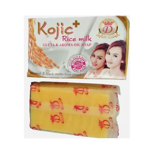 Kojic Kojic+Rice Milk, Gluta aroma oil soap-clears blemish & black marks from pimples