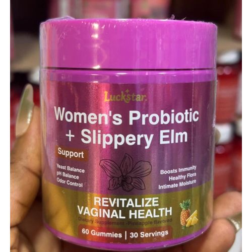 Women’s Probiotic + Slippery Elm Gummies | Digestive Support + Chewable Convenience | 60 Count | KSh 3,950