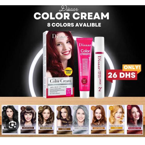 Disaar Brown Black Long Lasting Multidimensional Colour Cream