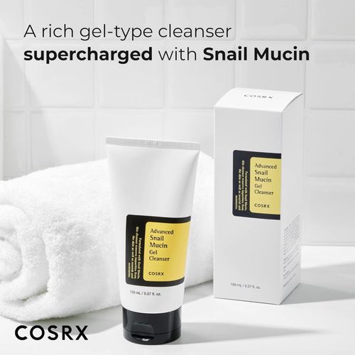 Cosrx Glass Skin Ritual- Snail 92 Cream Daily Face Gel Moisturizer and Cleanser for dry & Senstive Skin