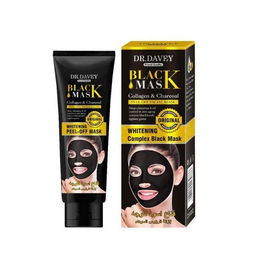 Dr. Davey Whitening Charcoal & Collagen Peel Off Black Mask