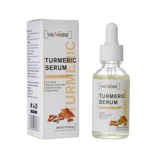 Sauvasine Turmeric facial whitening serum anti aging wrinkle moisturize reduce fine lines fade dark spots face brighten essence oil