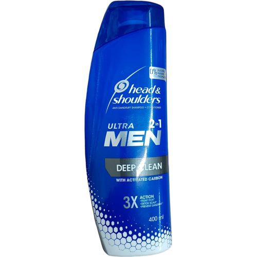 Head & Shoulders Ultra Men DEEP CLEAN Anti-Dandruff Shampoo + Conditioner WITH ACTIVATED CARBON Itching Detox