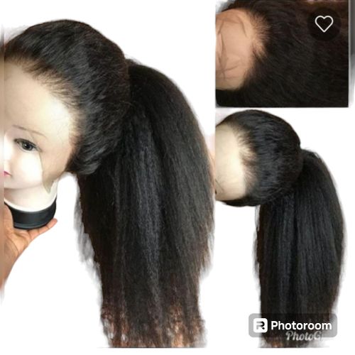 Ear to ear frontal kinky straight