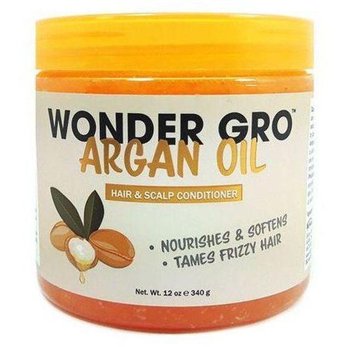 Wonder Gro Argan Oil Hair Grease Styling Conditioner, Frizz-Free Treatment - Nourishes & Softens