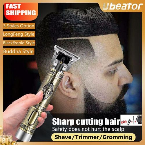 Vintage T9 Hair Clipper Trimmer Cordless Shaver Trimmer Men Barber Hair Beard Cutting Chargeable Machine