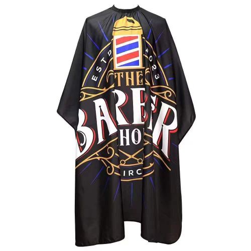 Barber Haircut Cloth With Brush Hairdresser Apron Hair Cut Cape Hairdress Gown Hairdressing Coat Barbershop Salon Accessory