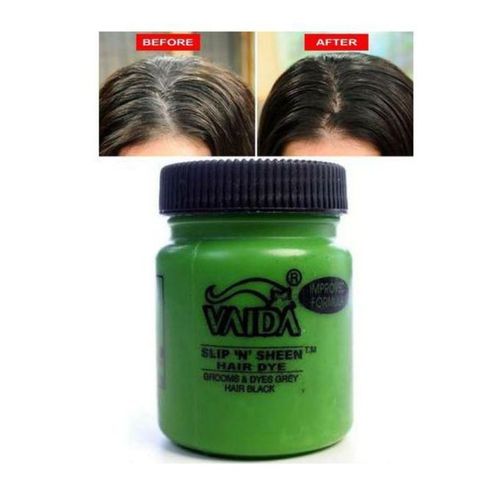 Vaida Slip ‘n’ Sheen Hair Dye, Grooms & Dyes Grey Hair - Black