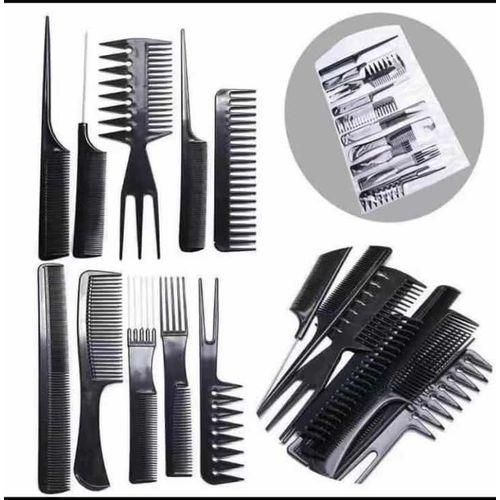 10pcs HairComb Set/Hair Styling Plastic Combs Set.