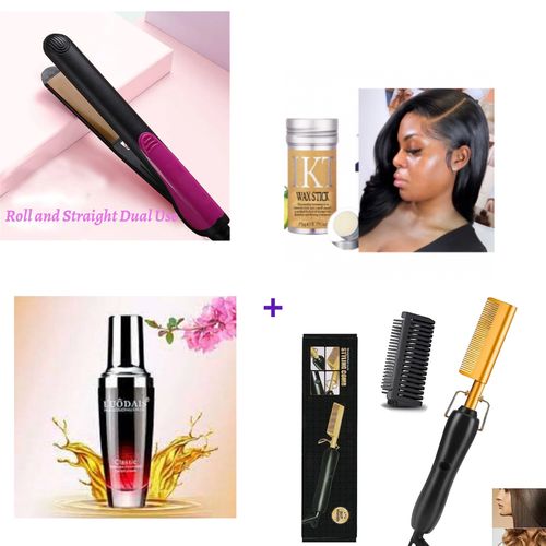 Wax Stick , Hair Straightener , Hot Comb , Package Set