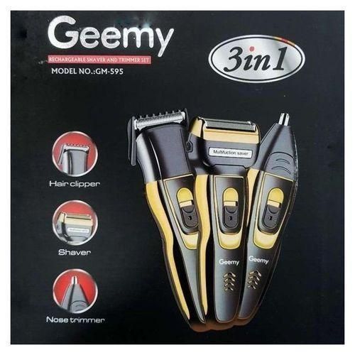 Geemy Rechargeable 3 In 1 Trimmer And Shaver Machine