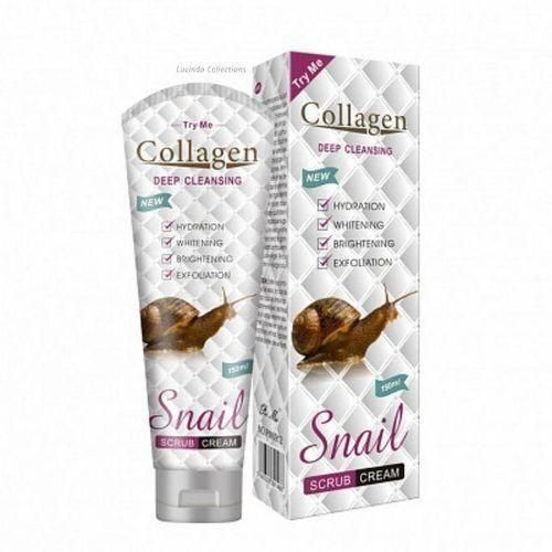 Collagen Snail Scrub Cream Face & Body Exfoliating.