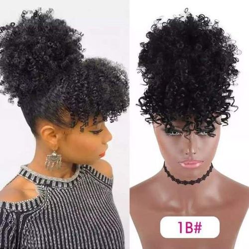 Afro- Kinky -natural-curly ,easy Pineapple Ponytail