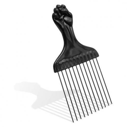 Metal Afro Comb Afro Pick Tool - Wide Toothed Comb